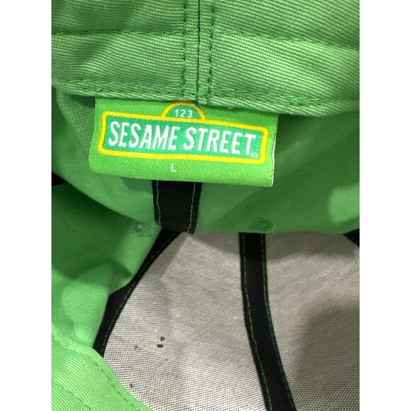Sesame Street Oscar The Grouch Green Snapback Cap One Size - Picture 4 of 5